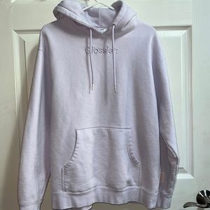 Pastel purple Glossier Sweat shirt